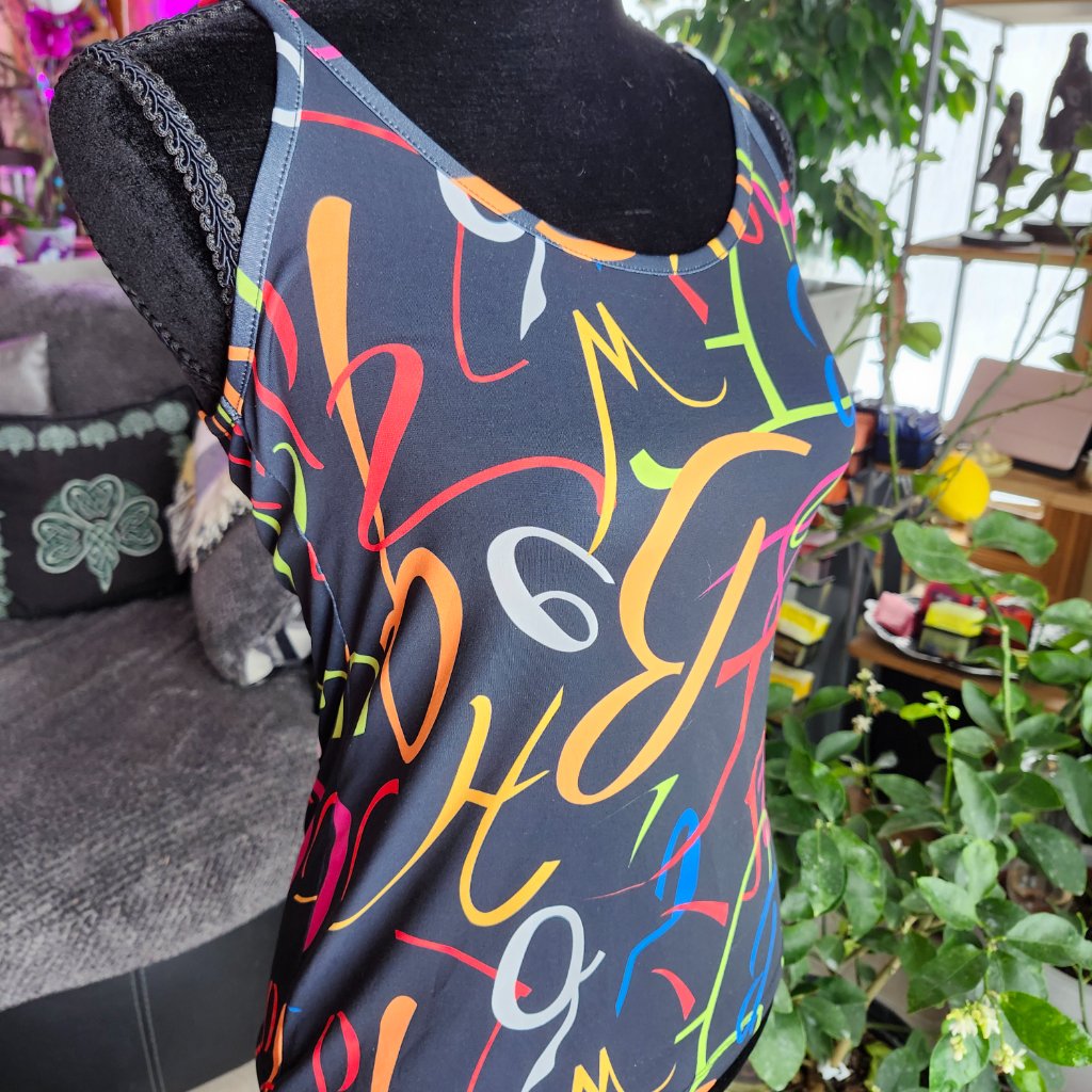 Charlie B Vibrant Alphabet Cami Xsmall